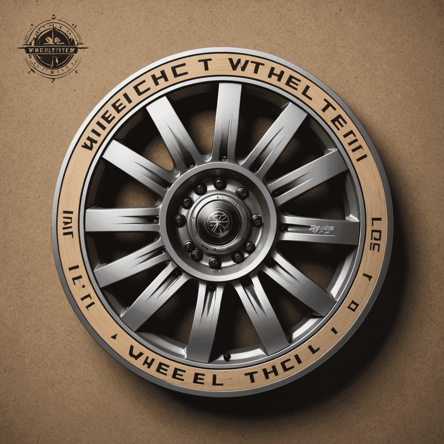 Wheeltech logo featuring a stylized wheel with elegant typography