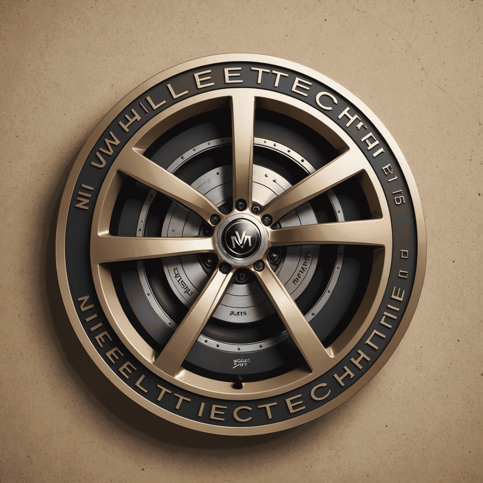 Wheeltech logo featuring a stylized wheel with elegant typography