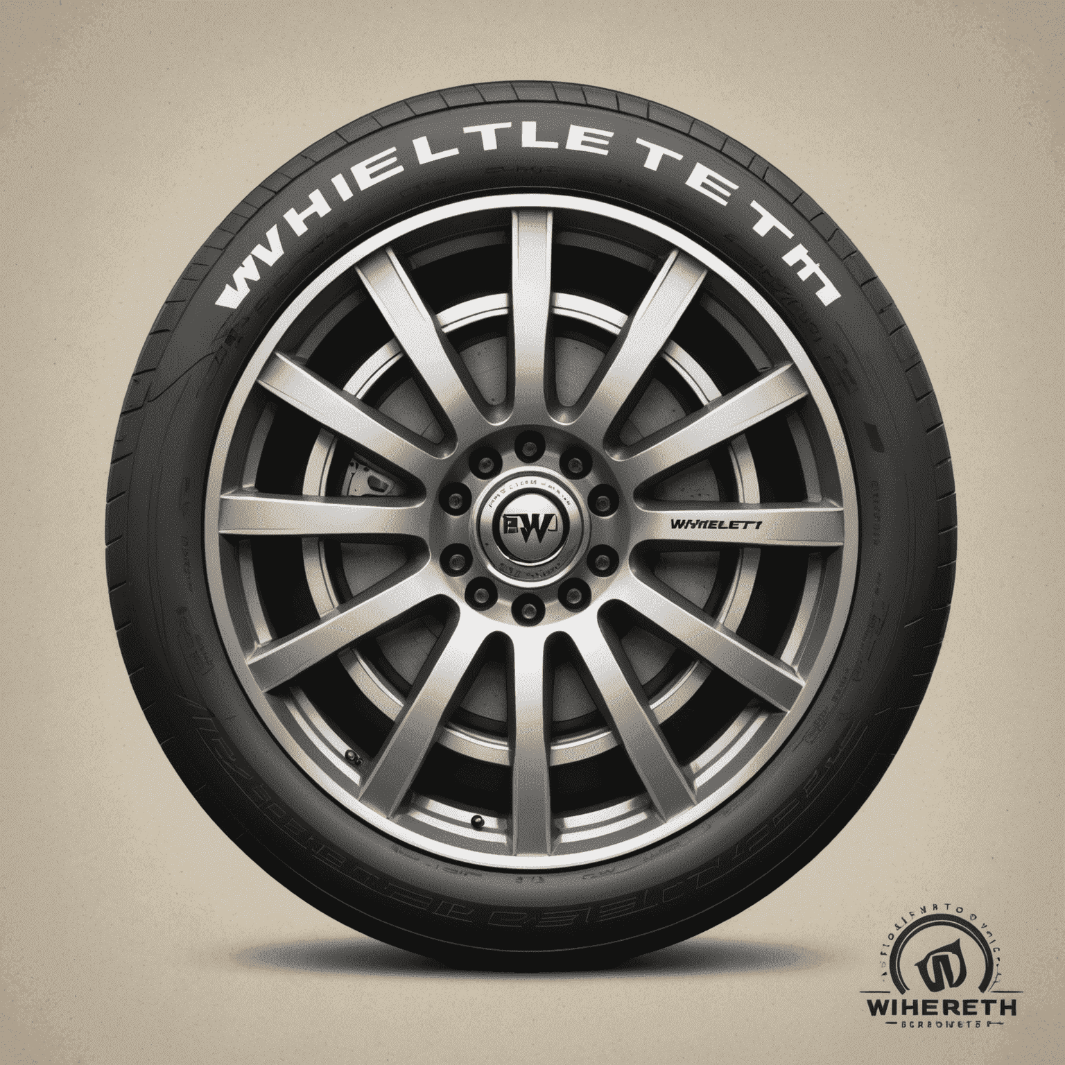 Wheeltech logo featuring a stylized wheel with elegant typography